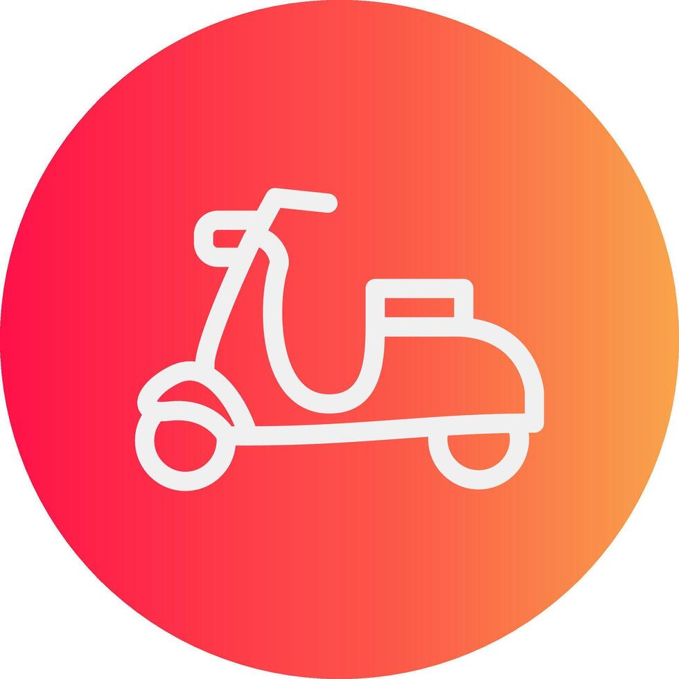 diseño de icono creativo de scooter vector