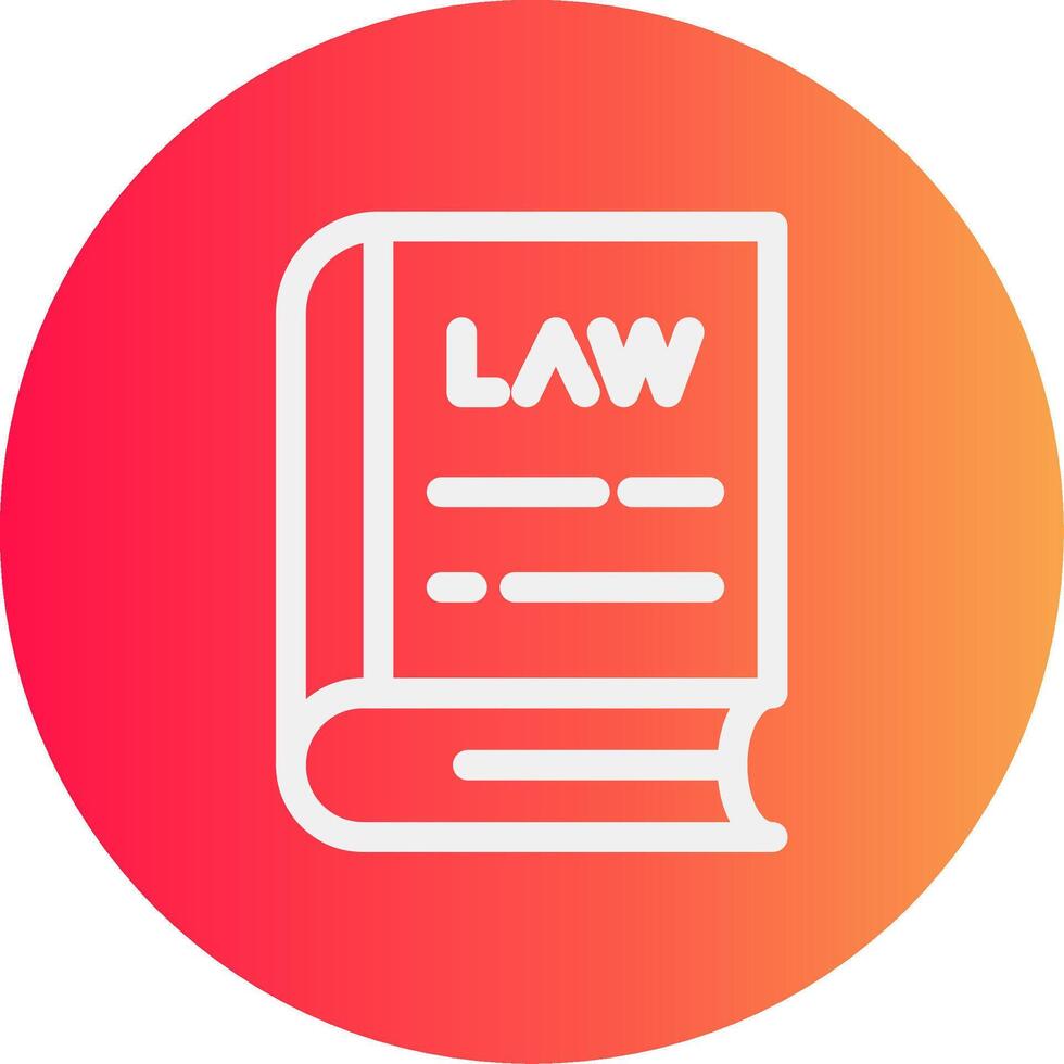 Law Book Creative Icon Design vector