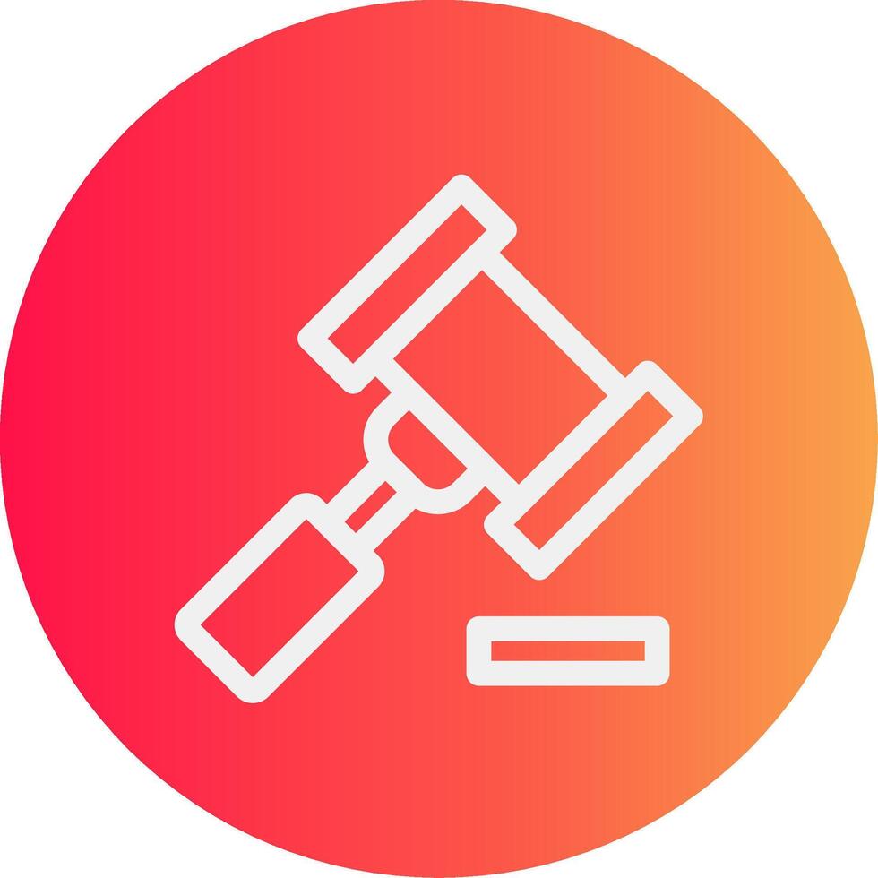 Gavel Creative Icon Design vector