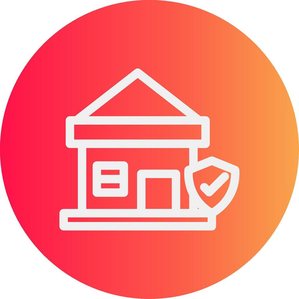 Home Insurance Creative Icon Design vector