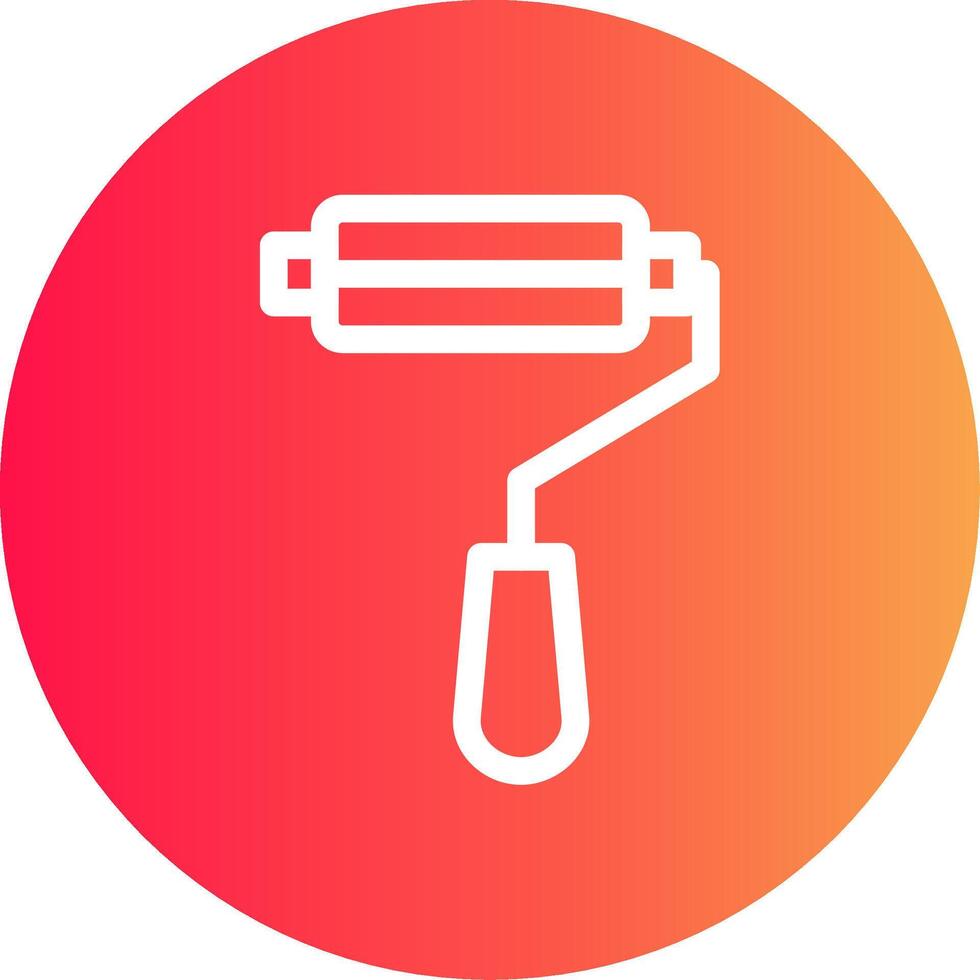 Paint Roller Creative Icon Design vector