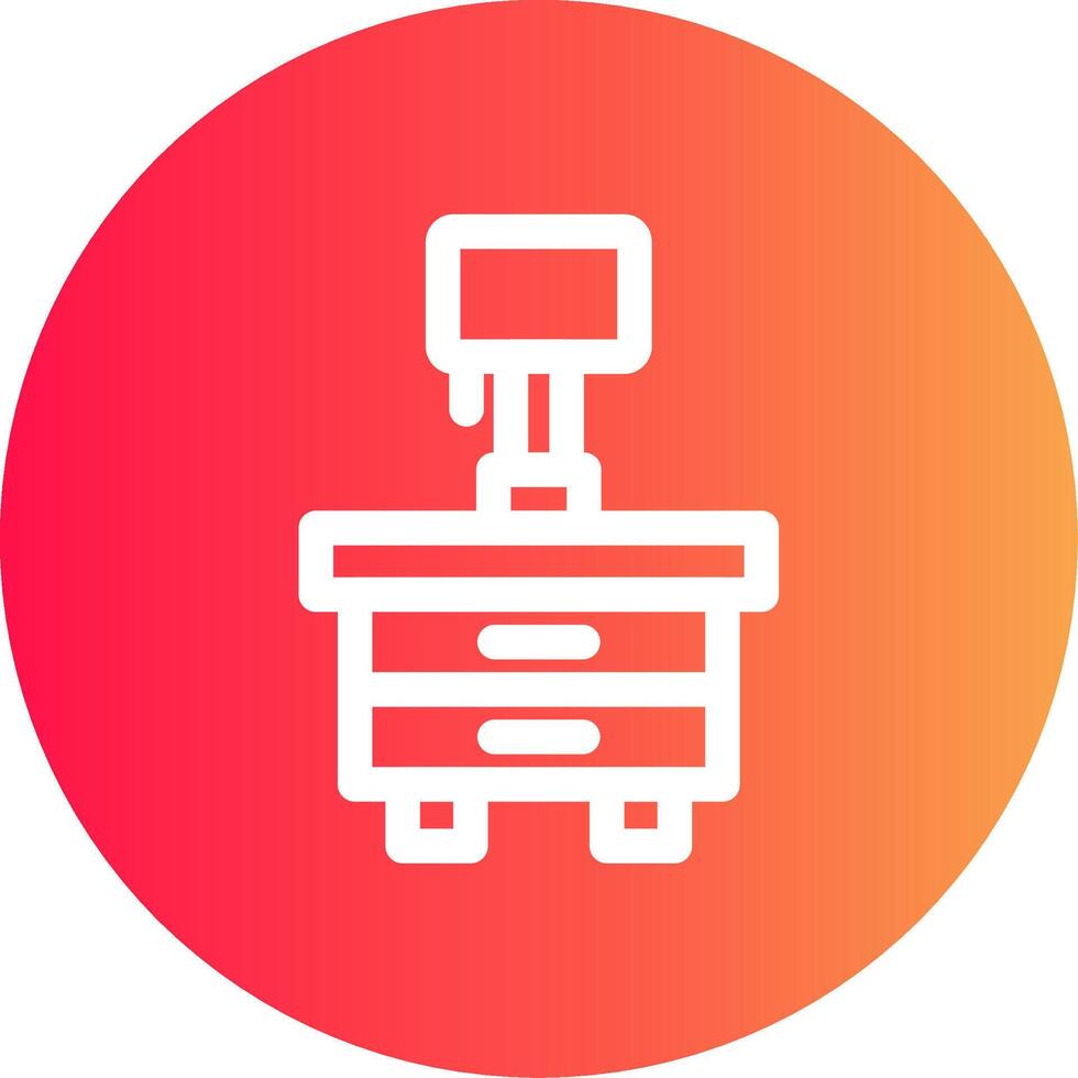 Side Table Creative Icon Design vector