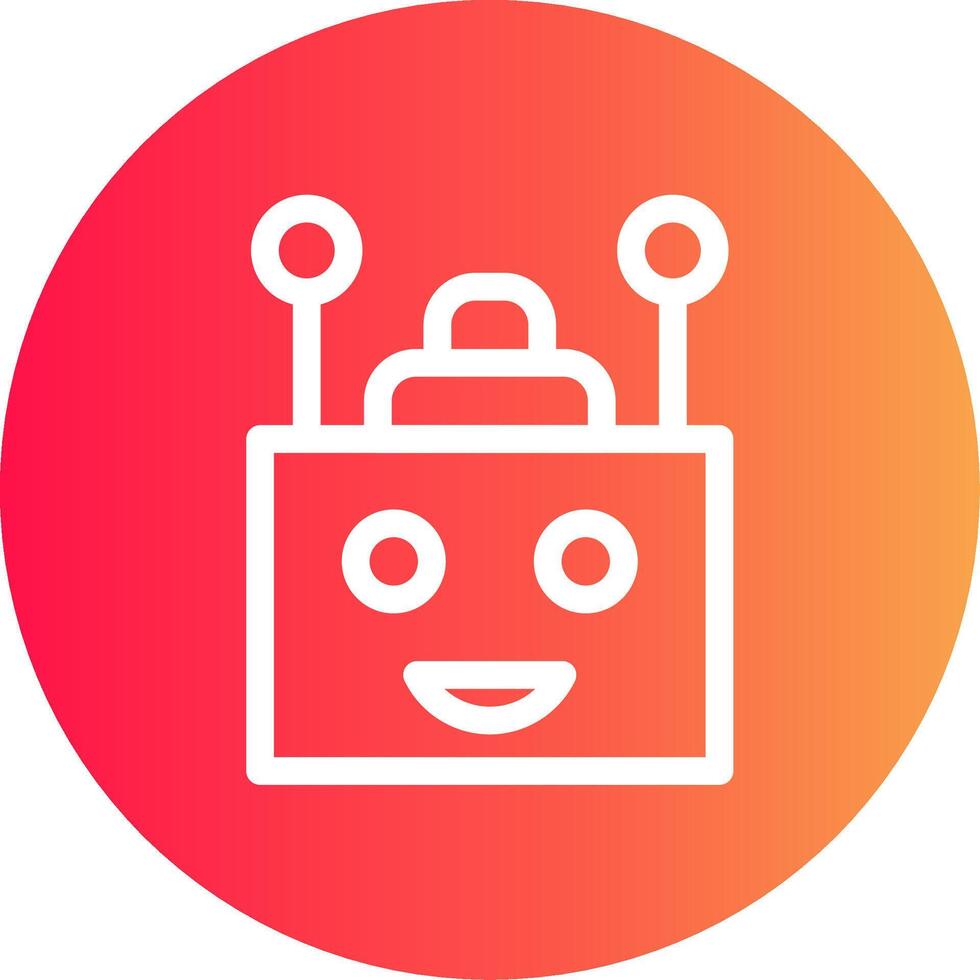 Chatbot Creative Icon Design vector