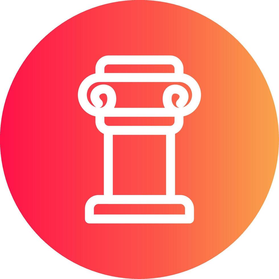 Pillar Creative Icon Design vector