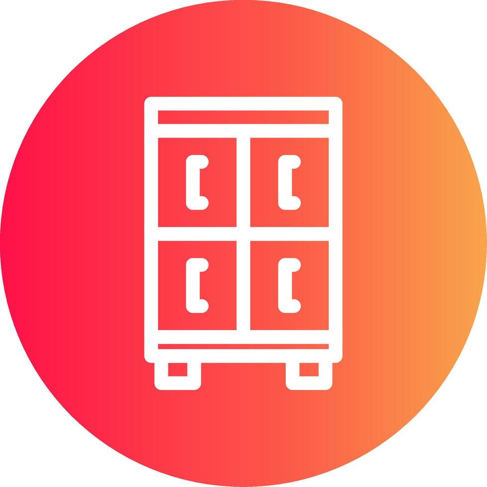 Office Locker Creative Icon Design vector