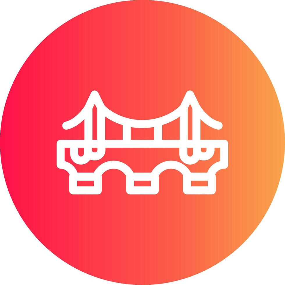 Bridge Creative Icon Design vector