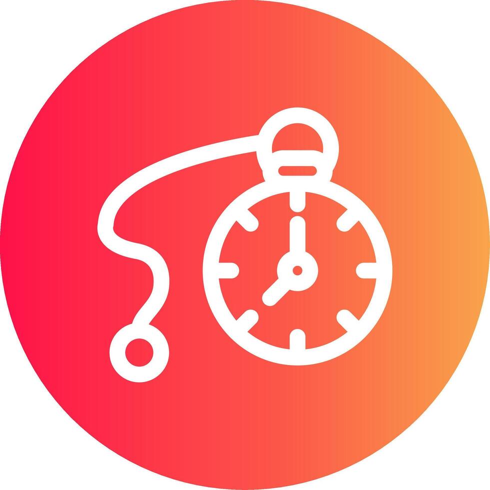 Pocket Watch Creative Icon Design vector