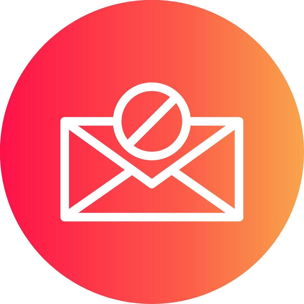 diseño de icono creativo de bloque de correo electrónico vector