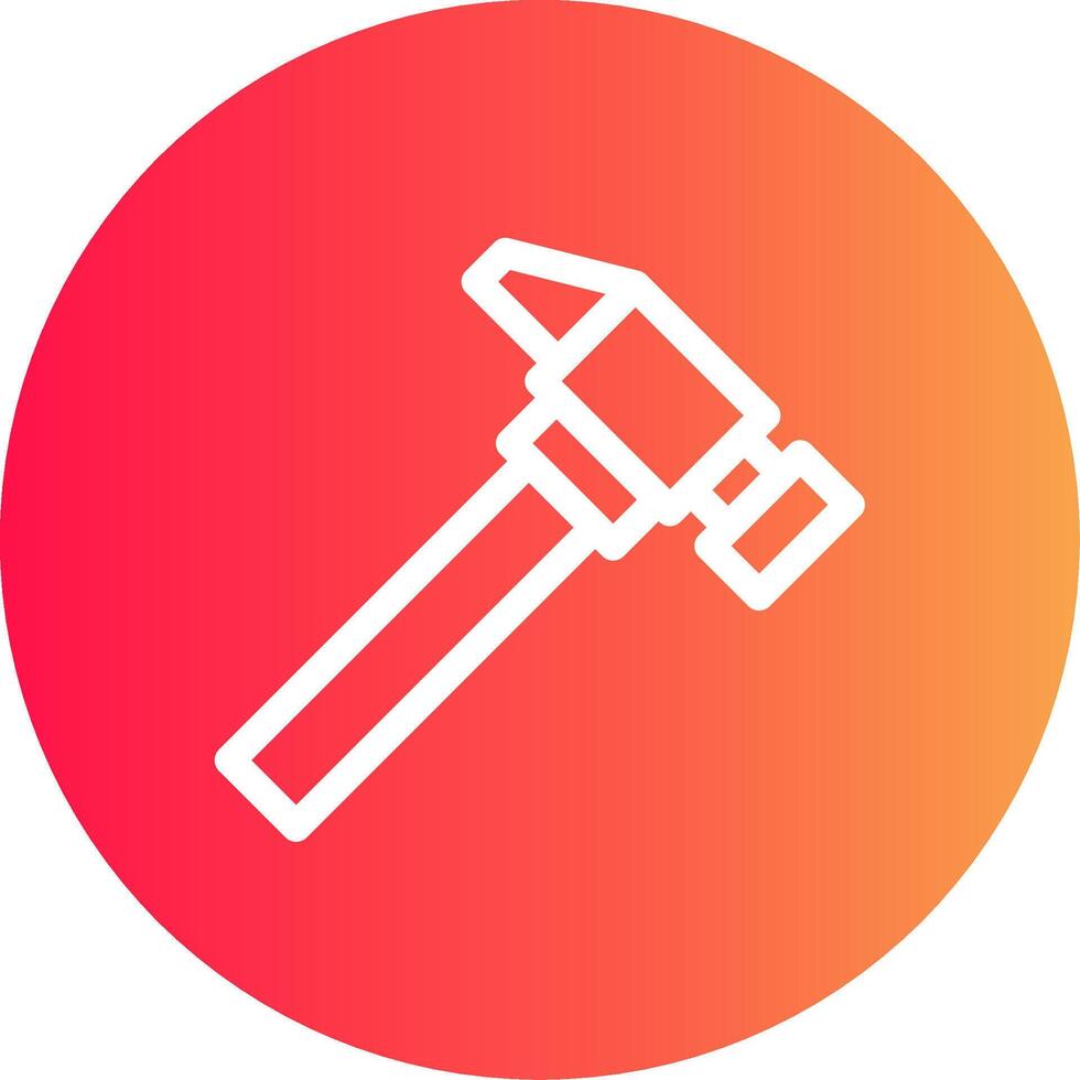 Hammer Creative Icon Design vector