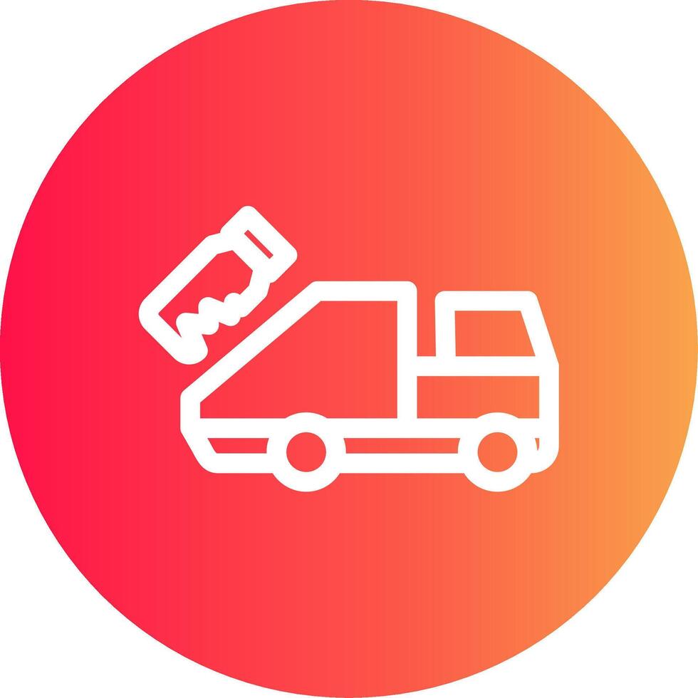 Garbage Truck Creative Icon Design vector