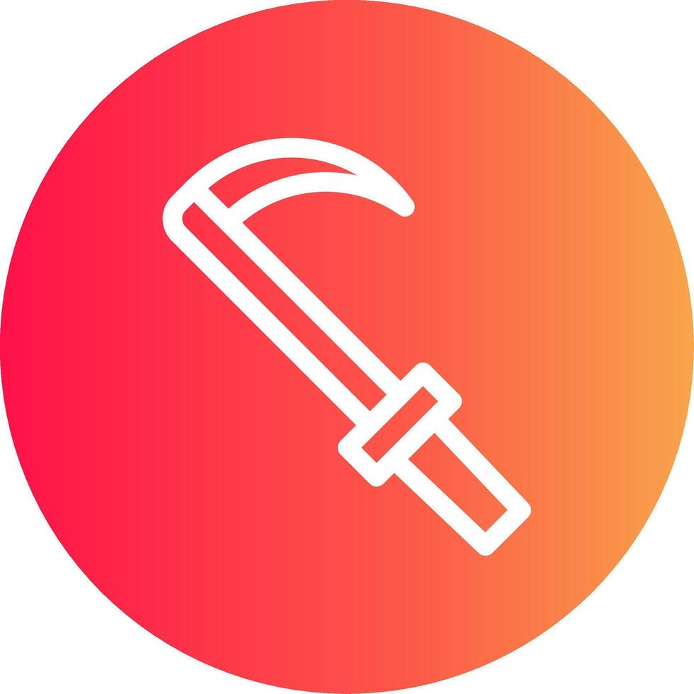 Scythe Creative Icon Design vector