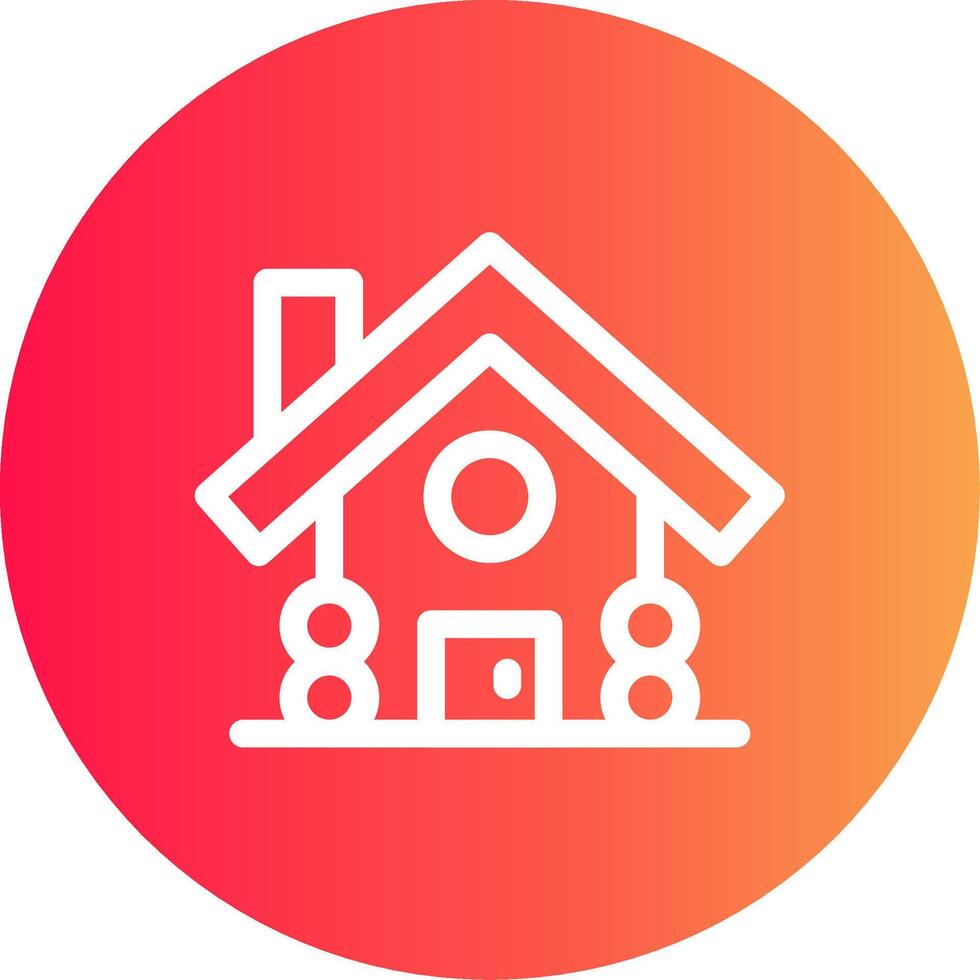 Cabin Creative Icon Design vector