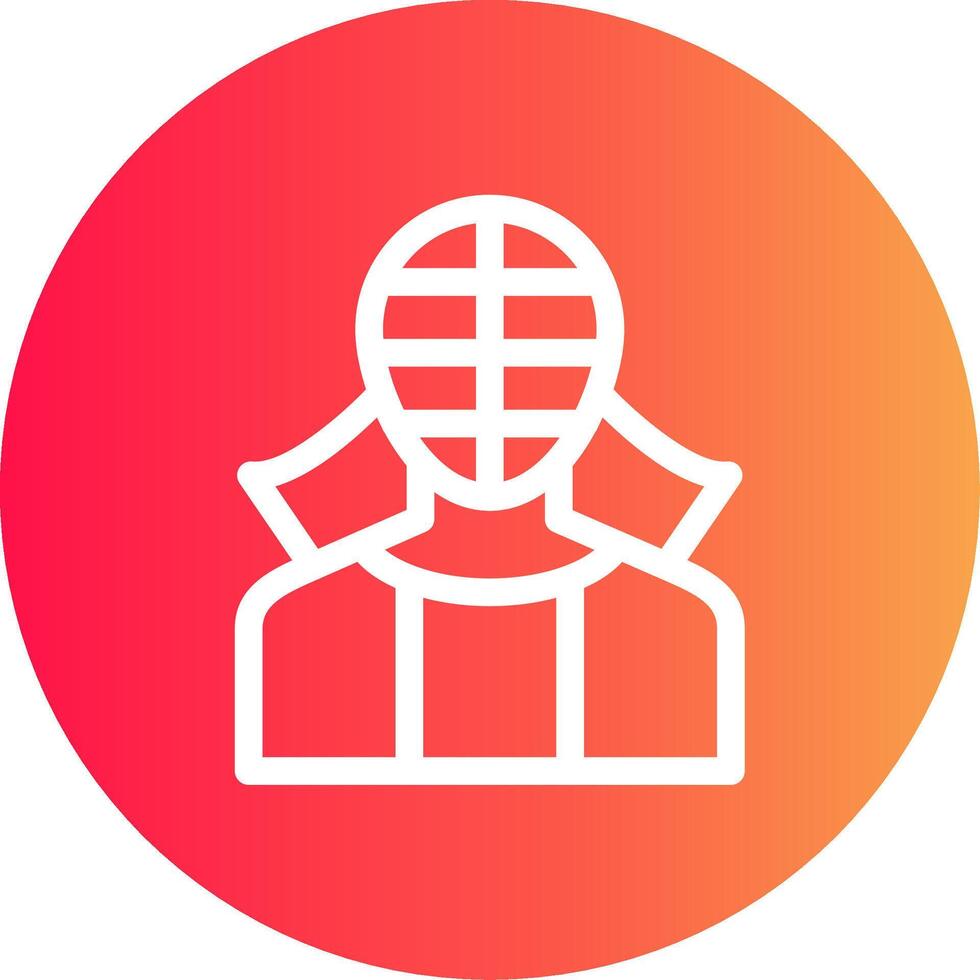 diseño de icono creativo de kendo vector