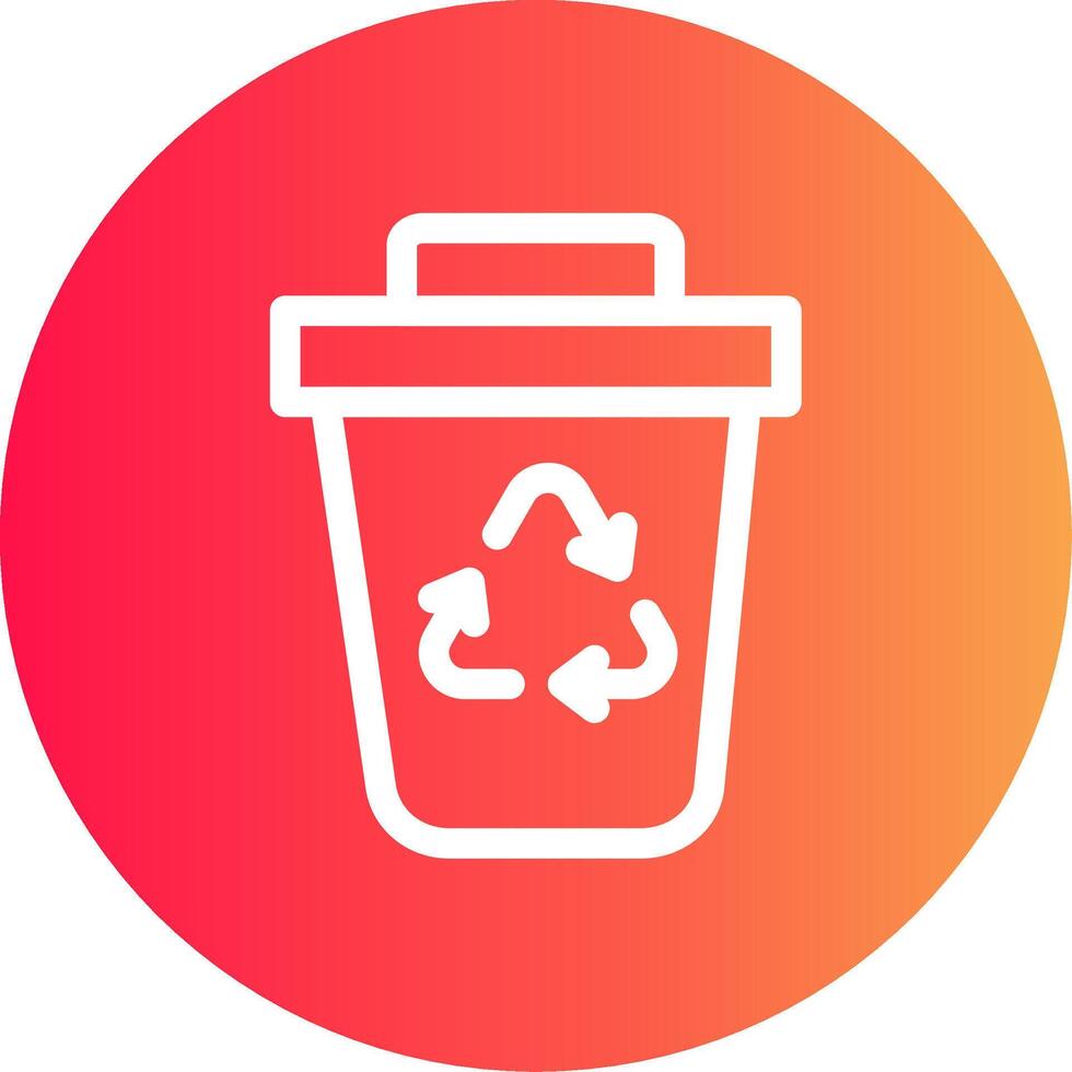 diseño de icono creativo de basura vector