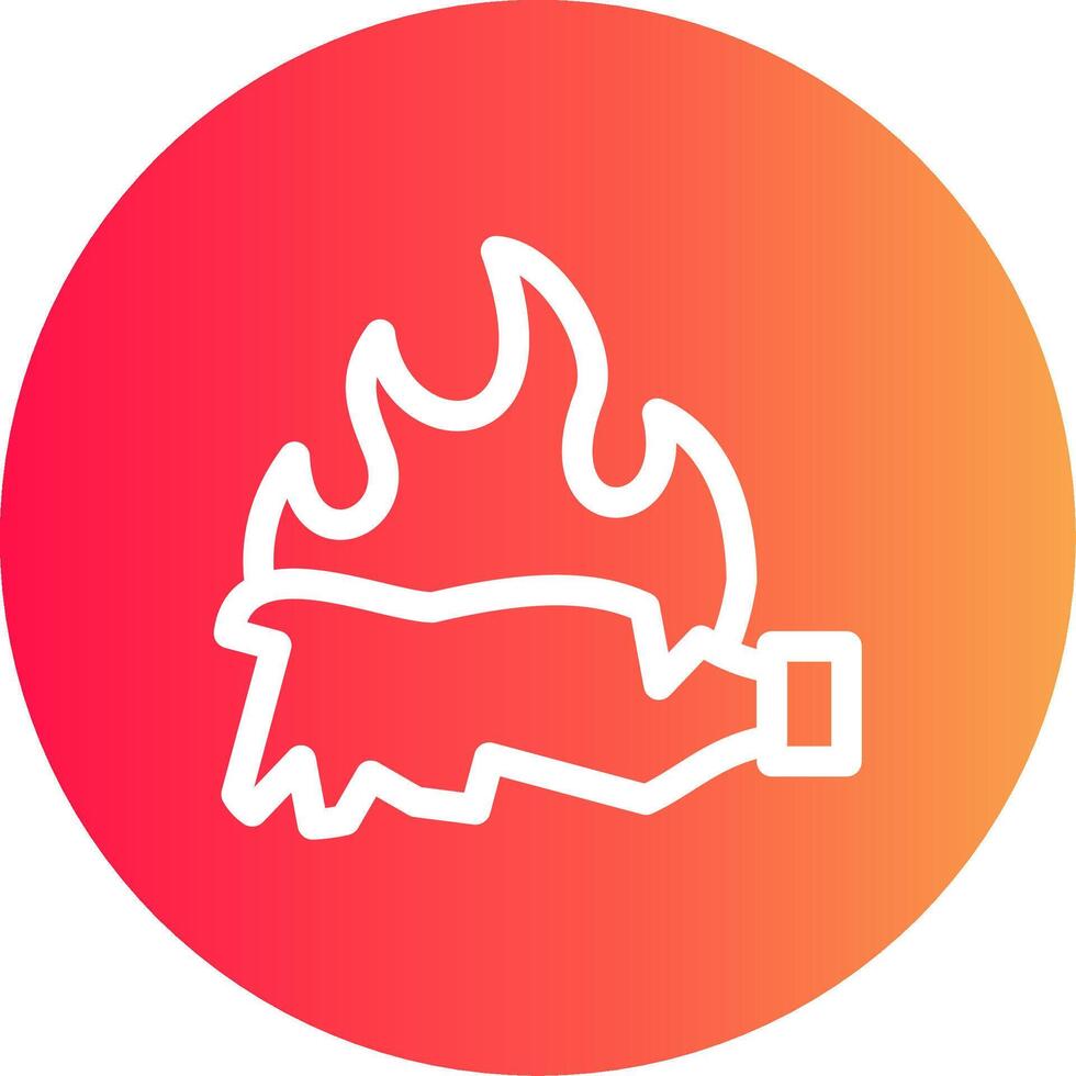 Burn Creative Icon Design vector