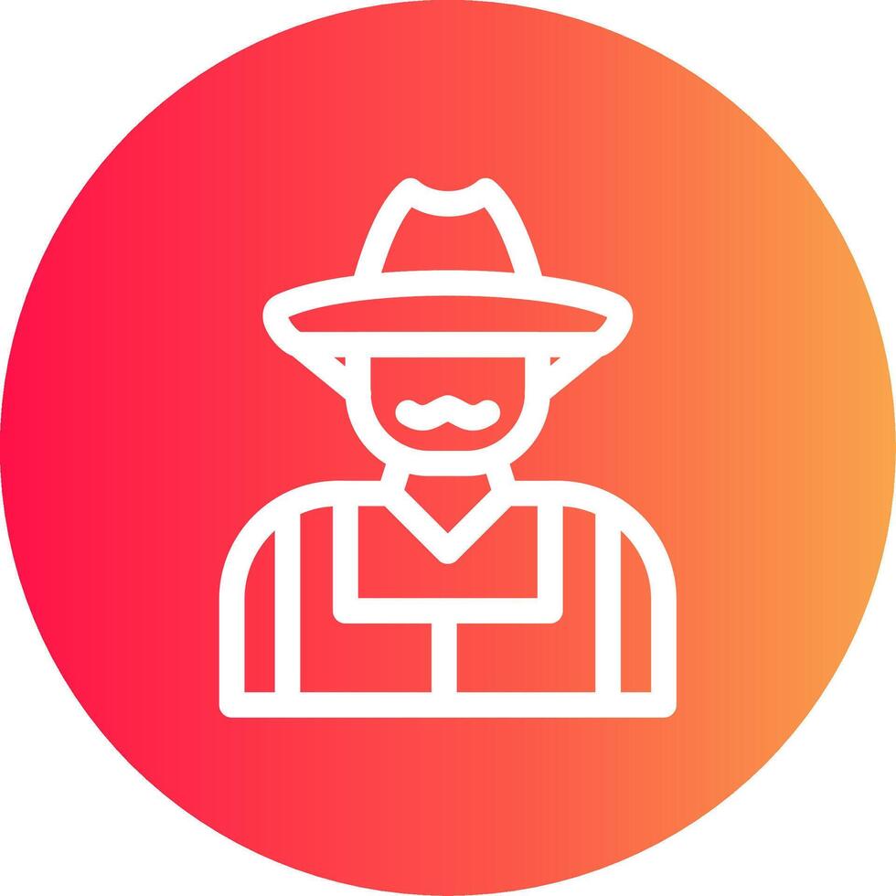 Farmer Creative Icon Design vector