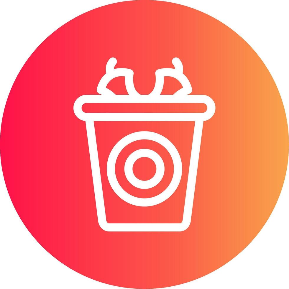 Waste Creative Icon Design vector