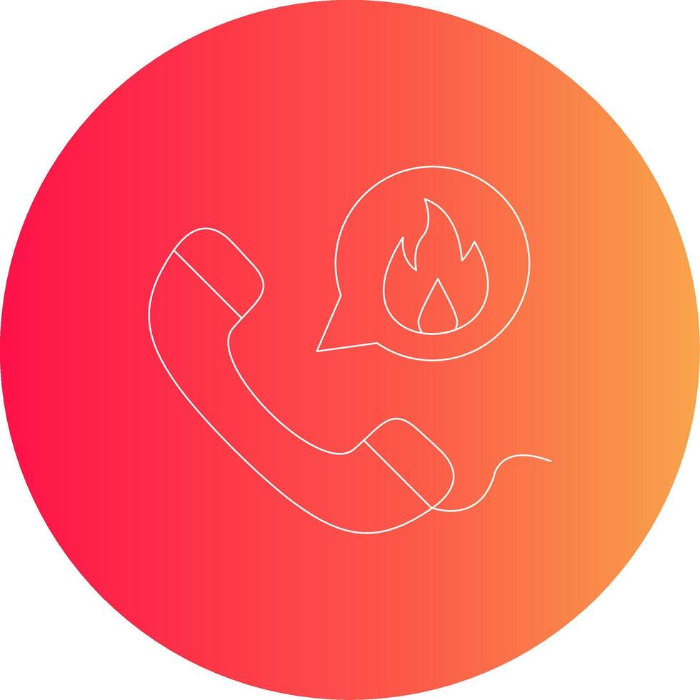 Emergency Call Creative Icon Design vector