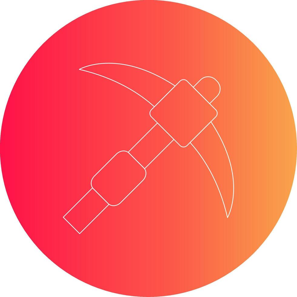 Pickaxe Creative Icon Design vector