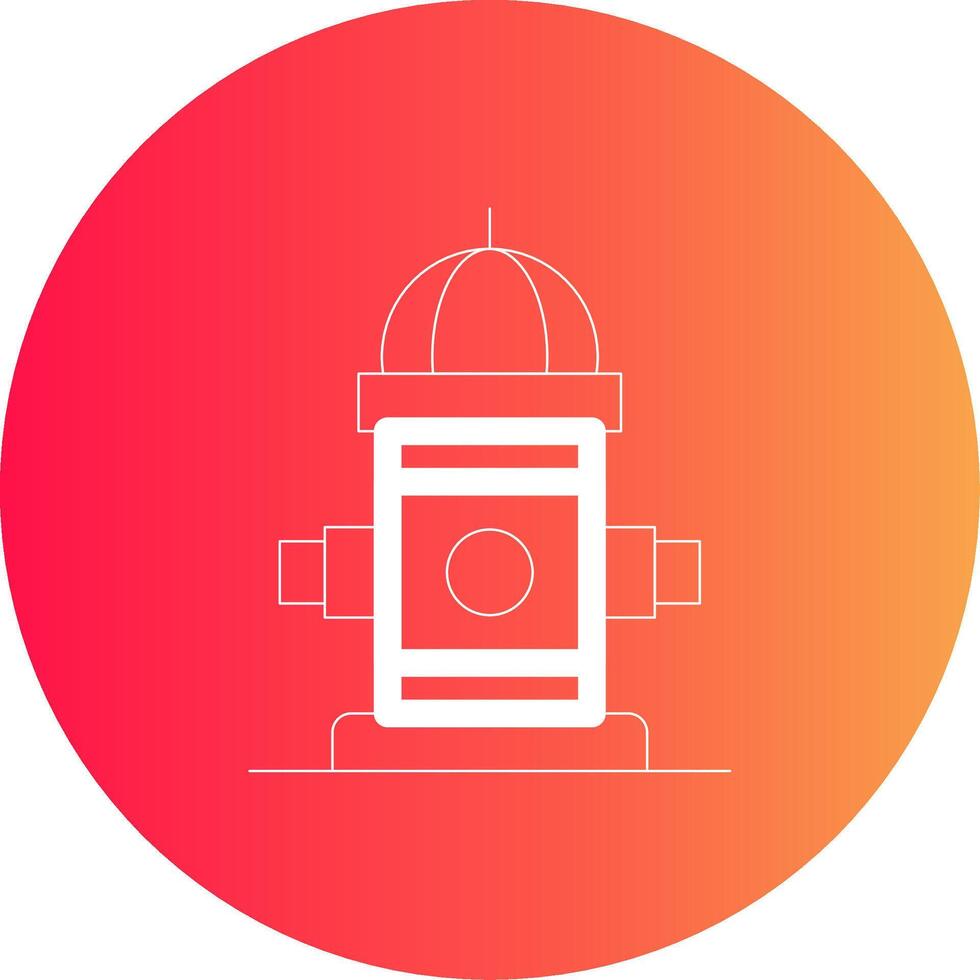 Fire Hydrant Creative Icon Design vector