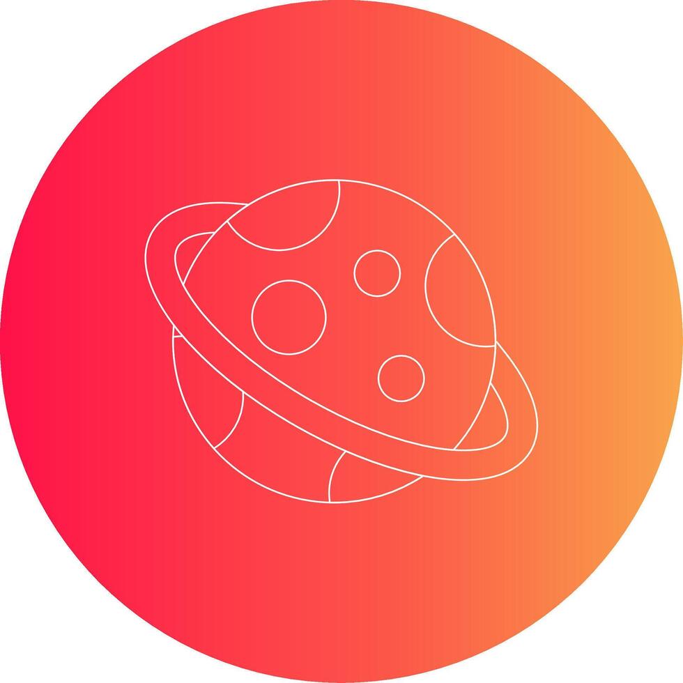 Planet Creative Icon Design vector