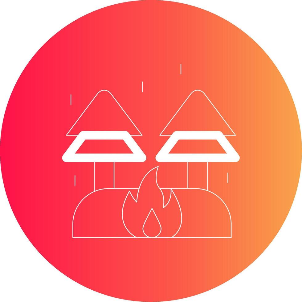 diseño de icono creativo de fuego vector