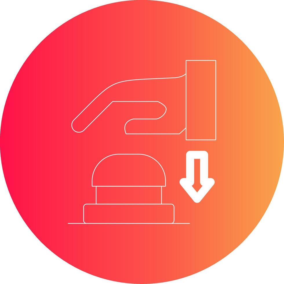 botón de emergencia diseño de icono creativo vector
