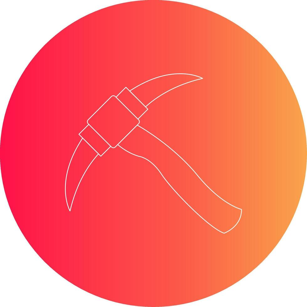 Pickaxe Creative Icon Design vector