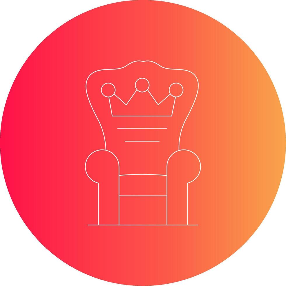 Throne Creative Icon Design vector