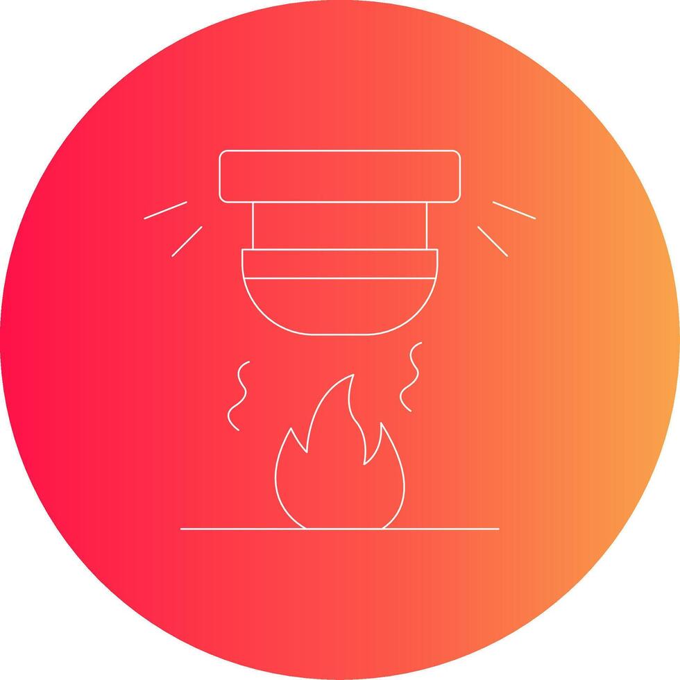 Fire Alarm Creative Icon Design vector