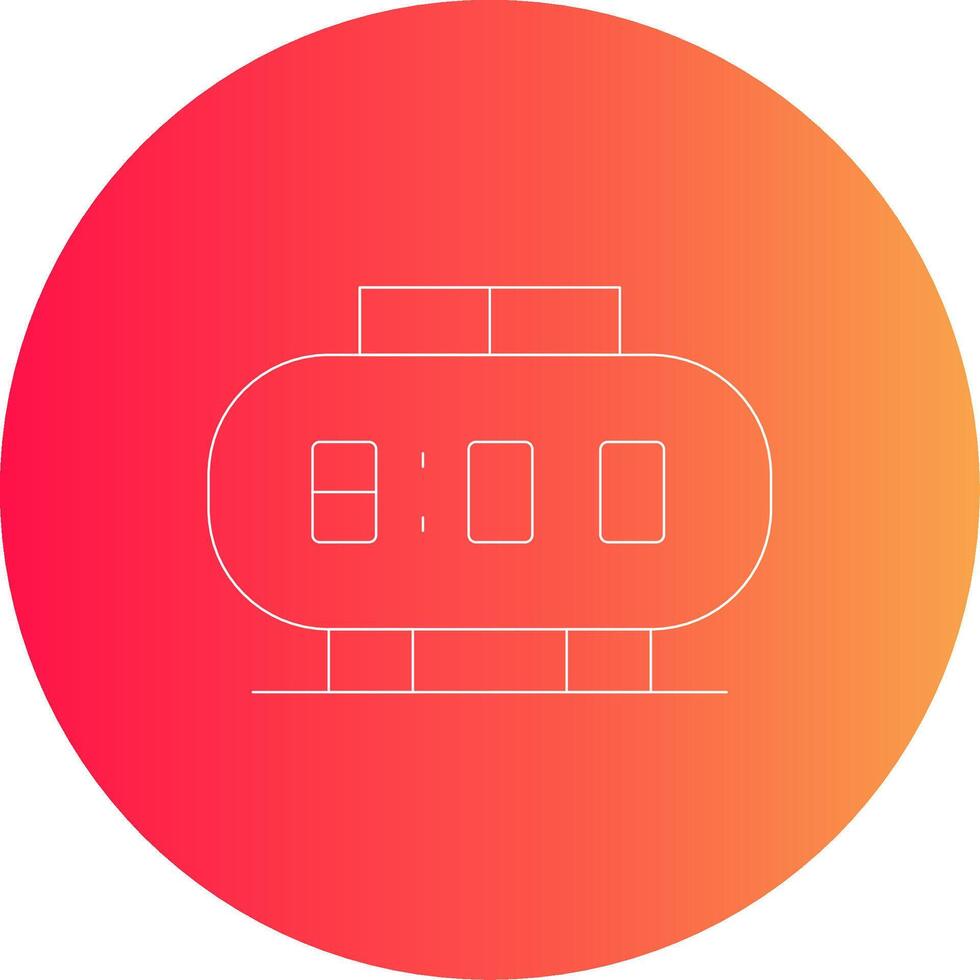 Digital Clock Creative Icon Design vector