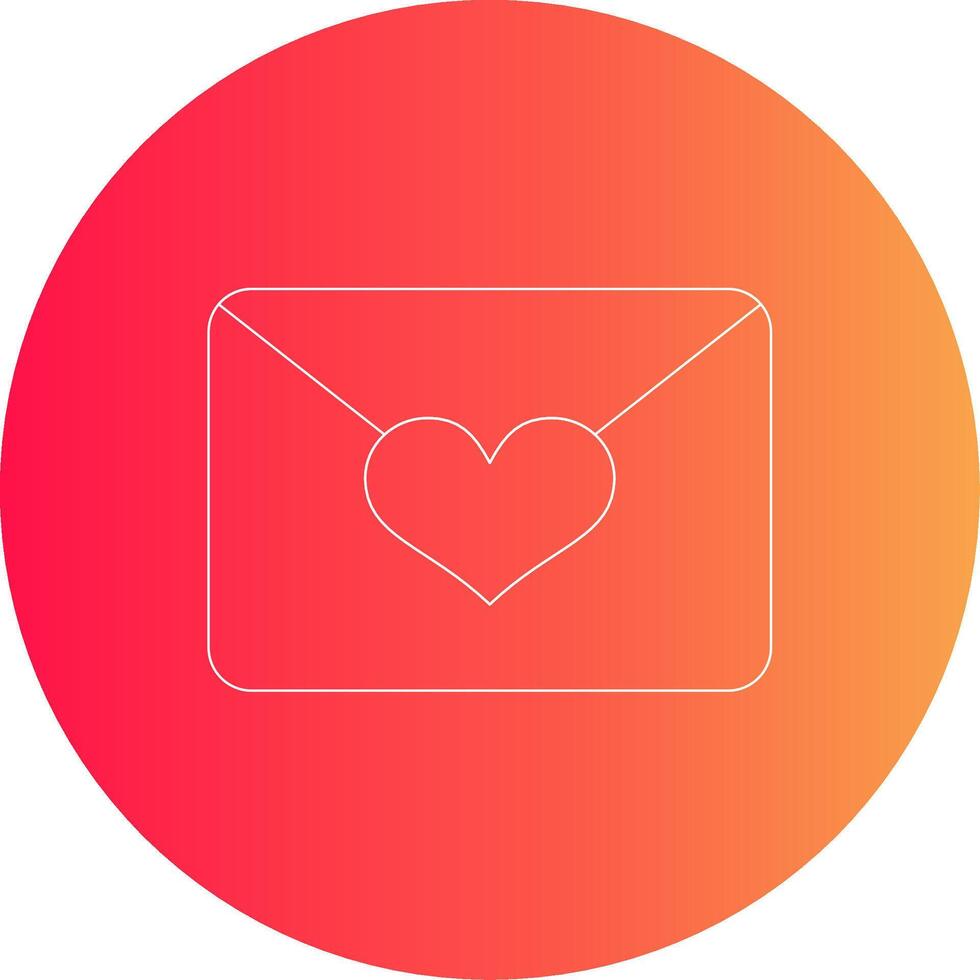 Love Mail Creative Icon Design vector