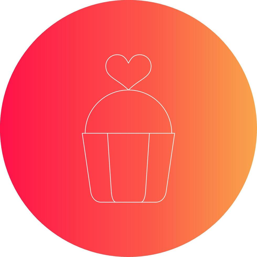 Valentines Cake Creative Icon Design vector