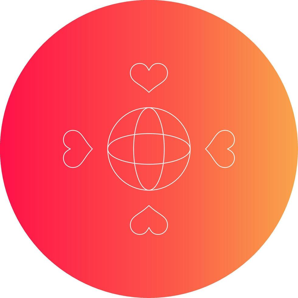 san valentin creativo icono diseño vector