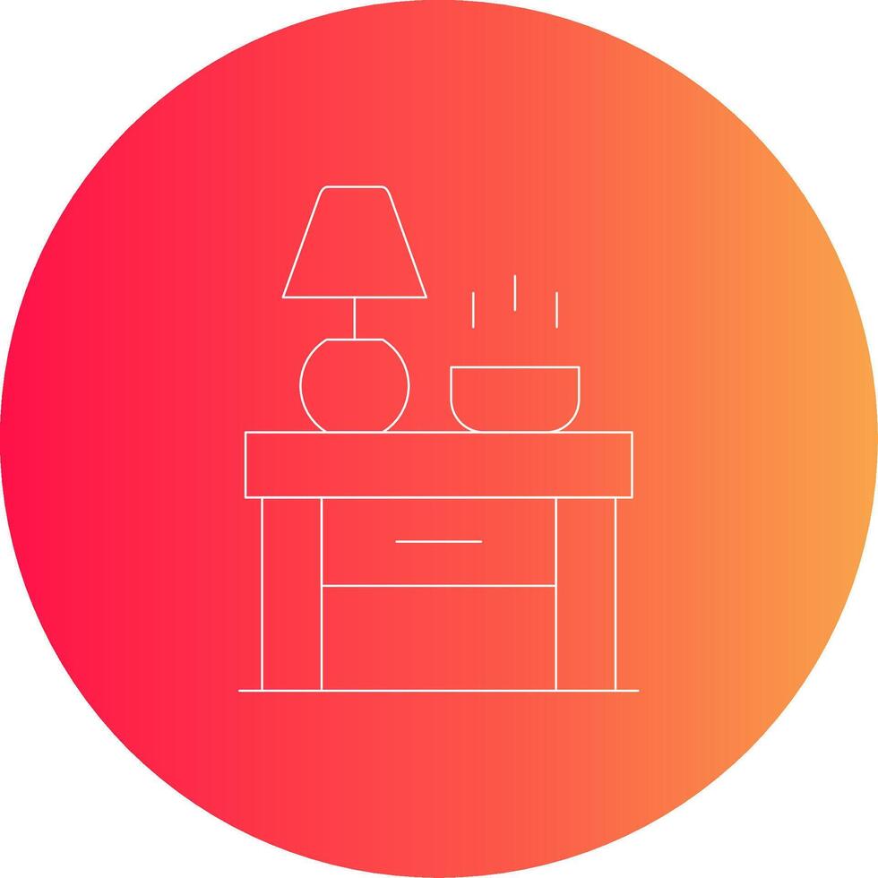 Nightstand Creative Icon Design vector