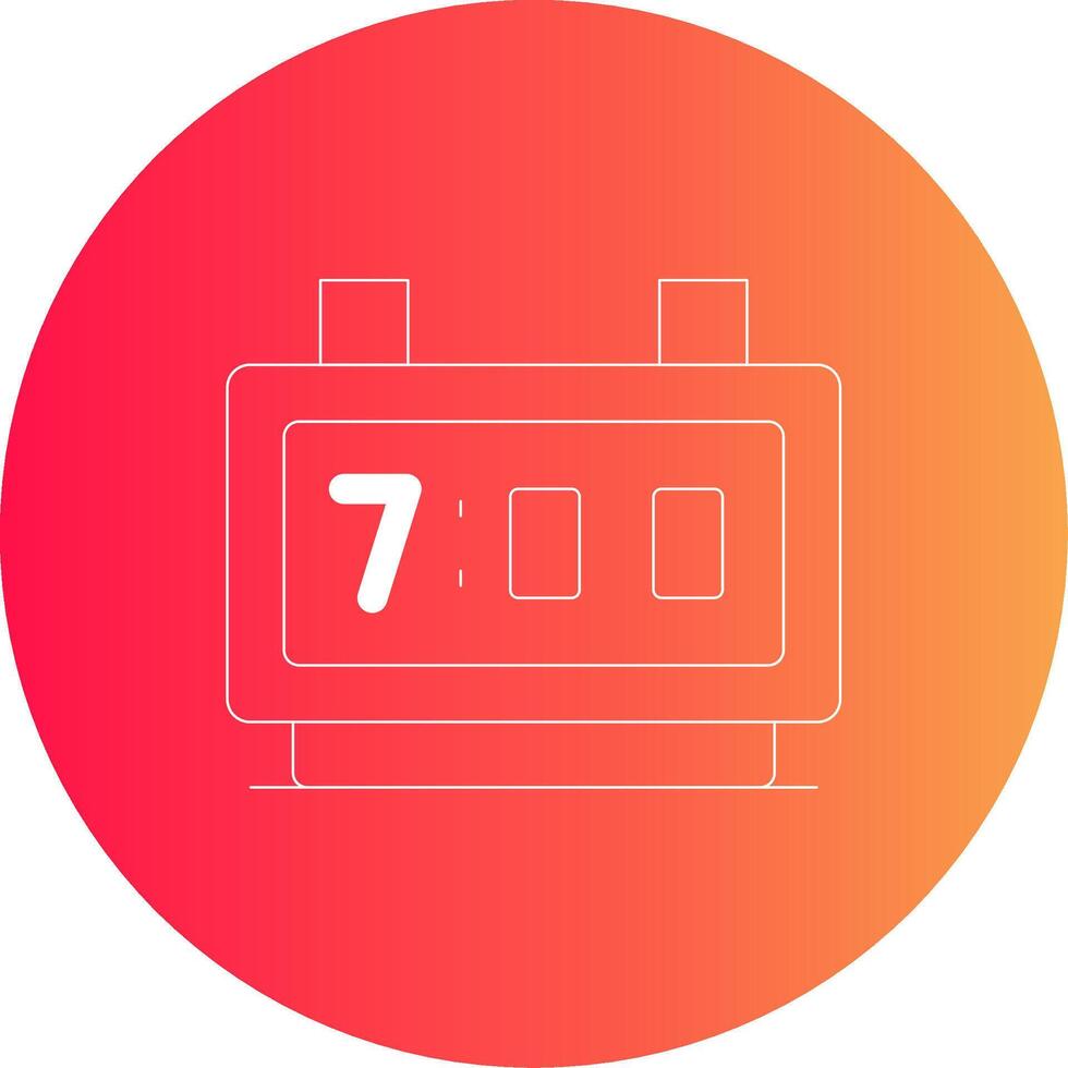 Digital Clock Creative Icon Design vector