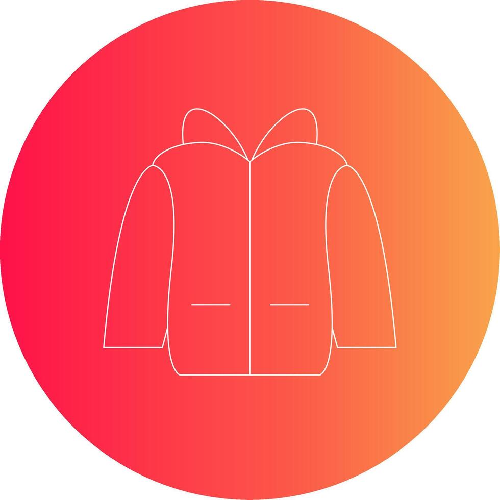 diseño de icono creativo de chaqueta vector