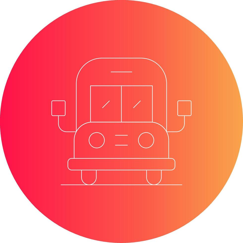 Bus Creative Icon Design vector