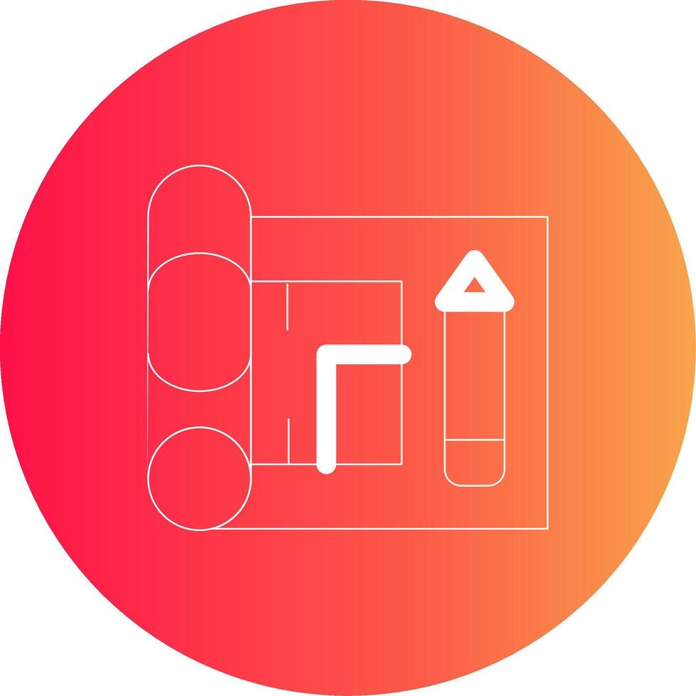 Floor Plan Creative Icon Design vector