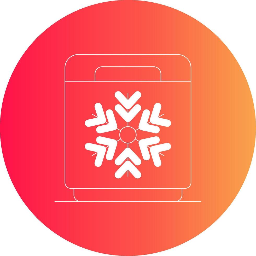 Freezer Creative Icon Design vector