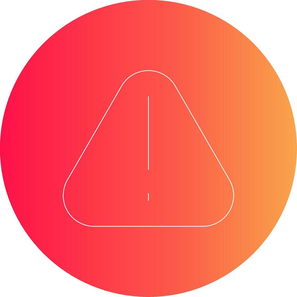 Warning Creative Icon Design vector