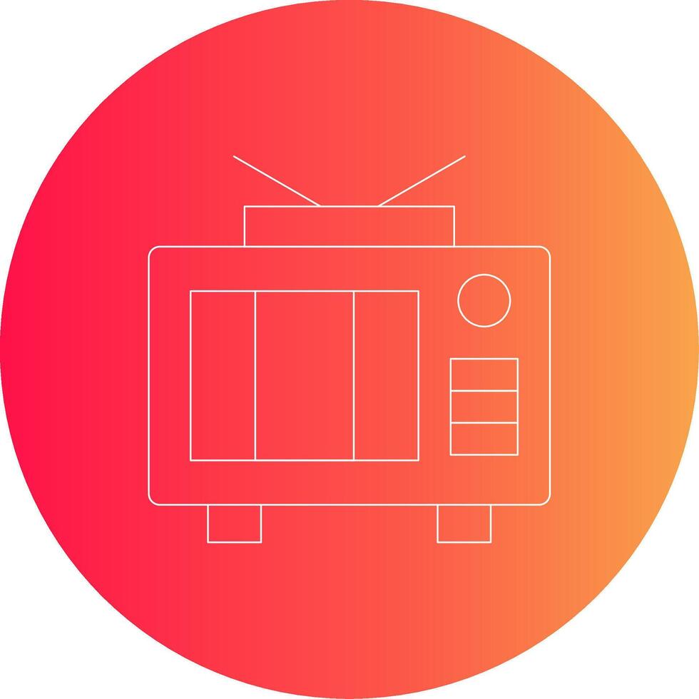 Tv Creative Icon Design vector