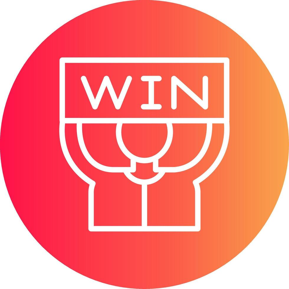 Win Creative Icon Design vector