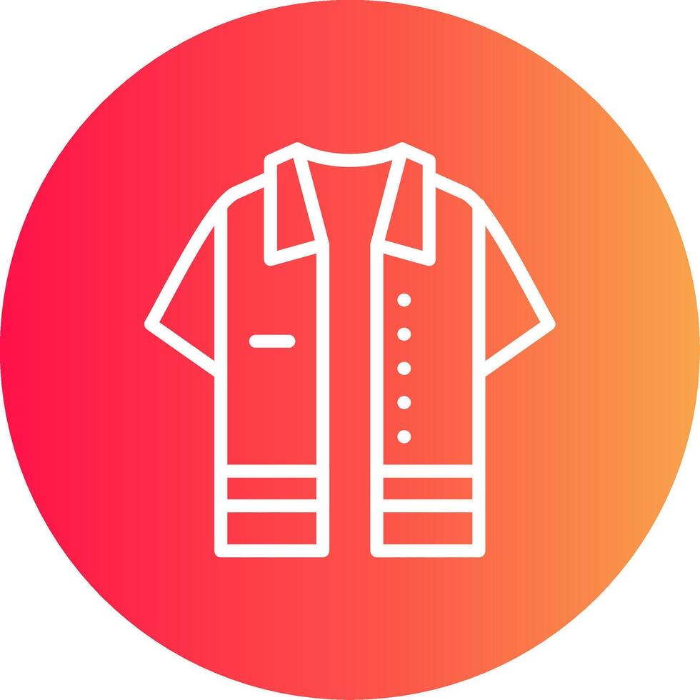 diseño de icono creativo de camisa vector