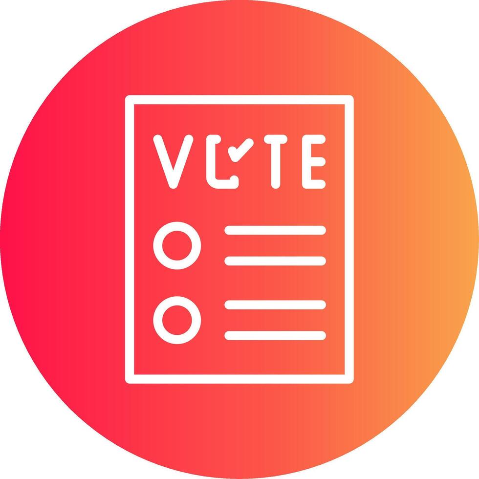 Ballot Creative Icon Design vector