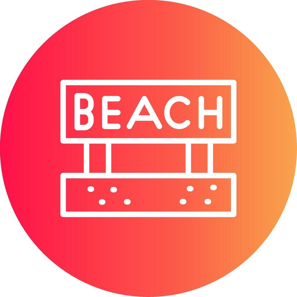 Beach Creative Icon Design vector