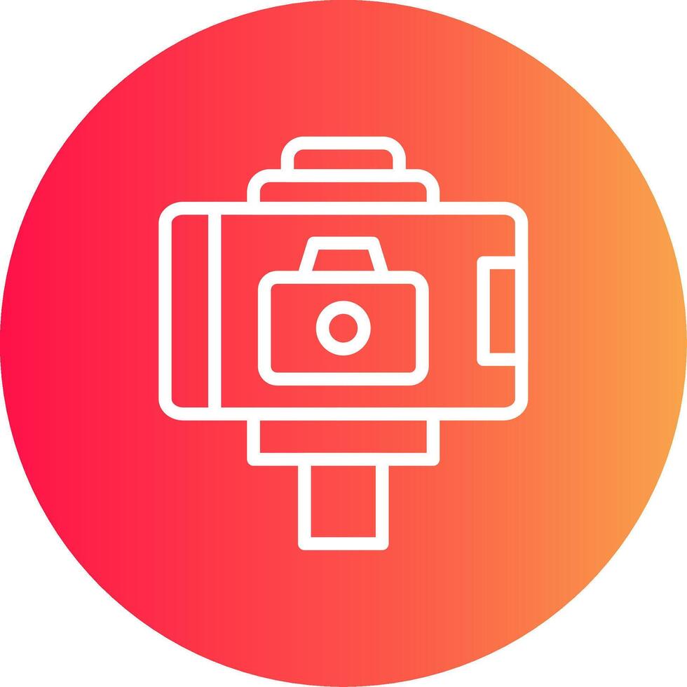 diseño de icono creativo de selfie stick vector