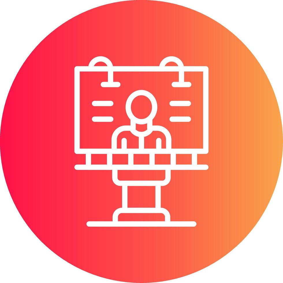 Billboard Creative Icon Design vector