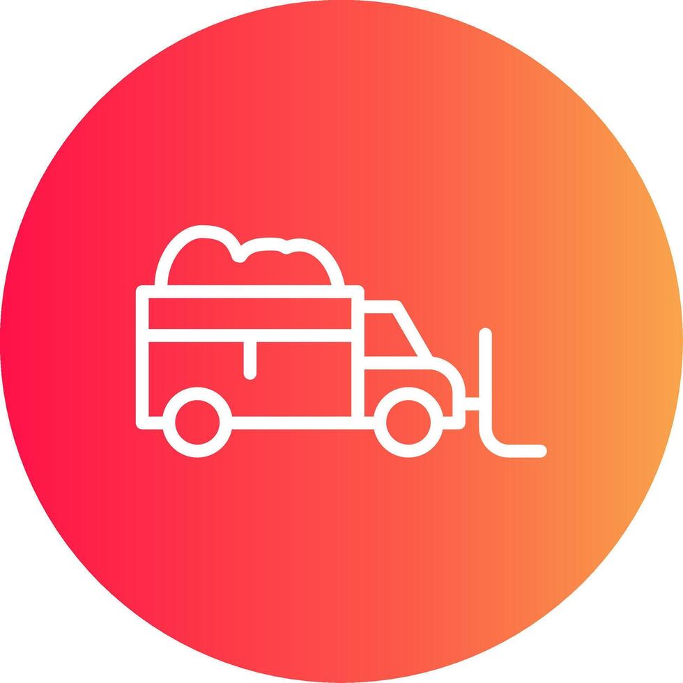 Snowplow Creative Icon Design vector