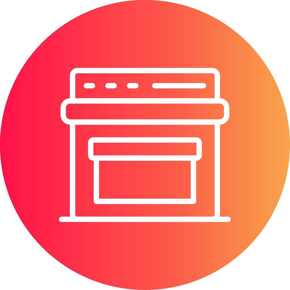 Oven Creative Icon Design vector